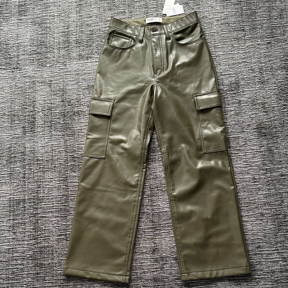 Abercrombie & Fitch Olive Green Flare Pants